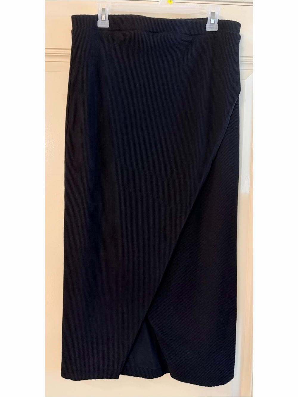 egreis Black Asymmetrical Women's Skirt
